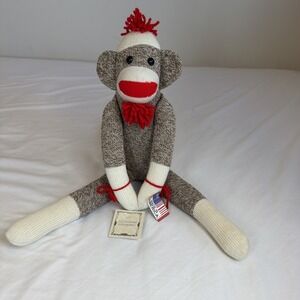 Ozark Mountain Kid's 20" Brown Old Fashion Original Sock Monkey NWT